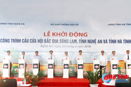 投资总额1.05万亿越盾的会门大桥项目正式动工兴建 ảnh 1