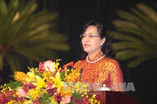 阮氏决心女士再次当选胡志明市第九届人民议会主席 ảnh 1 阮氏决心女士再次当选胡志明市第九届人民议会主席 ảnh 1