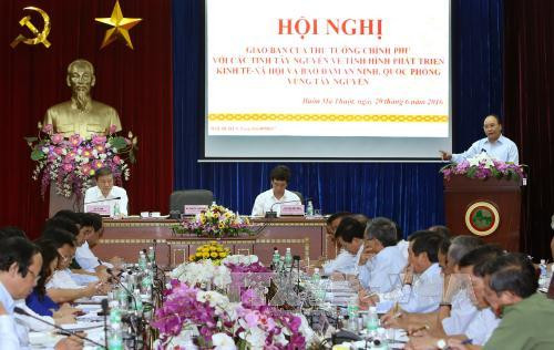 阮春福总理:继续发挥竞争优势 推动西原地区向前发展 ảnh 1 阮春福总理:继续发挥竞争优势 推动西原地区向前发展 ảnh 1