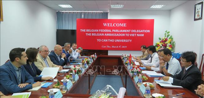 比利时议会代表团和比利时驻越大使对芹苴市进行工作访问 ảnh 1 比利时议会代表团和比利时驻越大使对芹苴市进行工作访问 ảnh 1