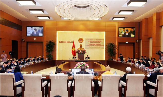 越南国会常委会与祖国阵线中央委员会主席团2019年度联席会议在河内召开 ảnh 1 越南国会常委会与祖国阵线中央委员会主席团2019年度联席会议在河内召开 ảnh 1