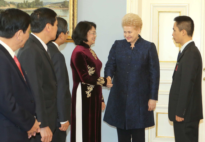 国家副主席邓氏玉盛对立陶宛进行工作访问 ảnh 1 国家副主席邓氏玉盛对立陶宛进行工作访问 ảnh 1