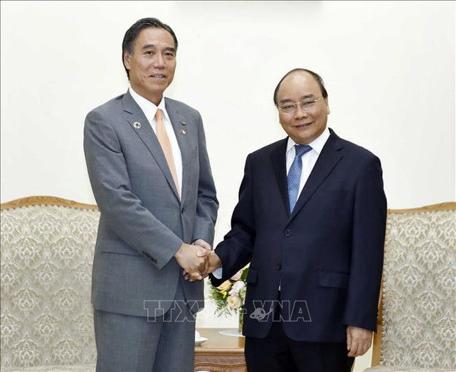 阮春福总理会见日本长野县知事阿部守一 ảnh 1