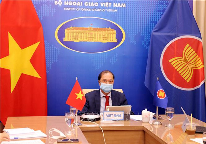 第34次东盟-美国对话会：密切配合为维护区域和平、安全与稳定做出贡献 ảnh 1