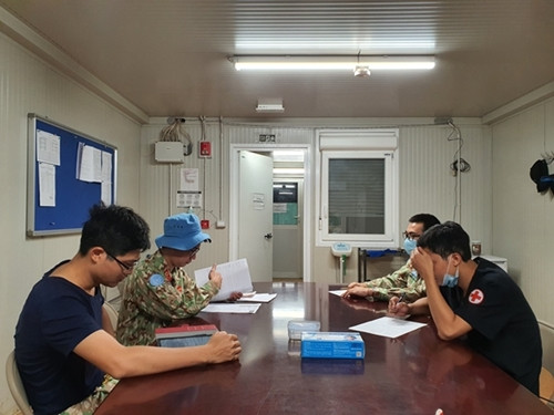 三号二级野战医院完成首个艰难任务 ảnh 2