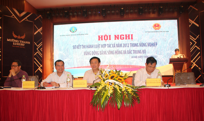 政府副总理王庭惠主持越南北部地区落实2012年《合作社法》小结会议 ảnh 1