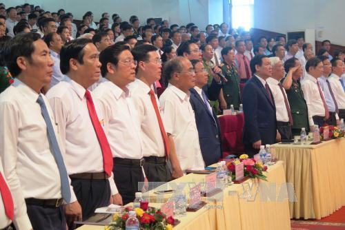 胡伯伯探访河静省60周年纪念典礼在河静省隆重举行 ảnh 2