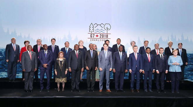 阮春福出席七国集团峰会扩大会议 提出许多建议和倡议 ảnh 1 阮春福出席七国集团峰会扩大会议 提出许多建议和倡议 ảnh 1