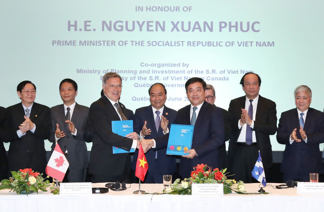 阮春福出席越南与加拿大企业座谈会 ảnh 1 阮春福出席越南与加拿大企业座谈会 ảnh 1