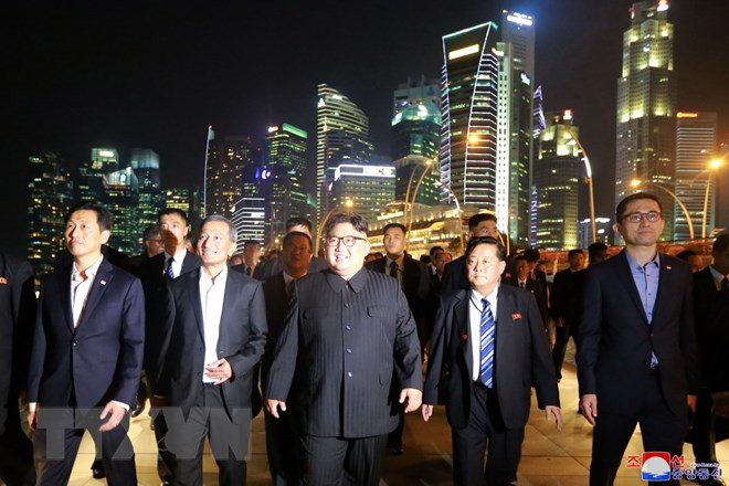 朝鲜领导人希望学习新加坡经济社会发展的经验 ảnh 1