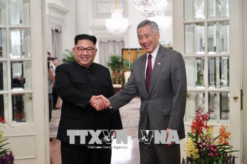 “特金会”前夕:李显龙会见金正恩 新加坡外交部发表声明 ảnh 1 “特金会”前夕:李显龙会见金正恩 新加坡外交部发表声明 ảnh 1