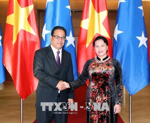 密克罗尼西亚联邦国会议长圆满结束访越之旅 ảnh 1 密克罗尼西亚联邦国会议长圆满结束访越之旅 ảnh 1