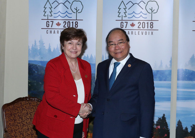 七国集团峰会扩大会议:越南政府总理阮春福开展系列双边会晤 ảnh 6 七国集团峰会扩大会议:越南政府总理阮春福开展系列双边会晤 ảnh 6