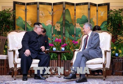 “特金会”前夕:李显龙会见金正恩 新加坡外交部发表声明 ảnh 2 “特金会”前夕:李显龙会见金正恩 新加坡外交部发表声明 ảnh 2