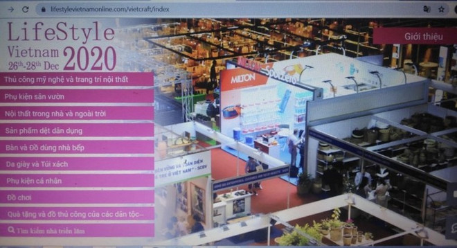 越南举行首个线上礼品及家居装饰品展览会 ảnh 1 越南举行首个线上礼品及家居装饰品展览会 ảnh 1