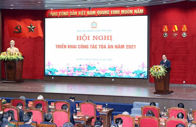 政府总理阮春福:力争将法院建设成为“保护正义的城堡” ảnh 2 政府总理阮春福:力争将法院建设成为“保护正义的城堡” ảnh 2