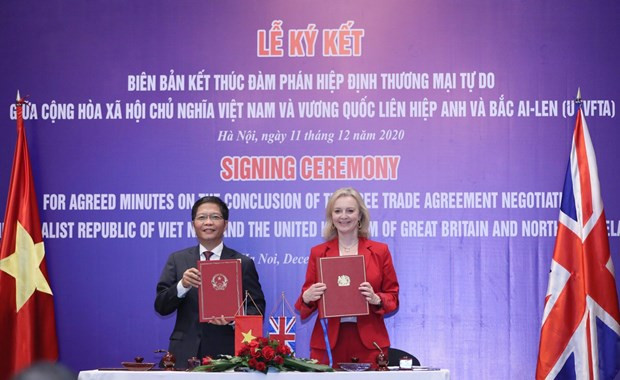 越南与英国自由贸易协定将于12月31日23时正式生效 ảnh 1 越南与英国自由贸易协定将于12月31日23时正式生效 ảnh 1