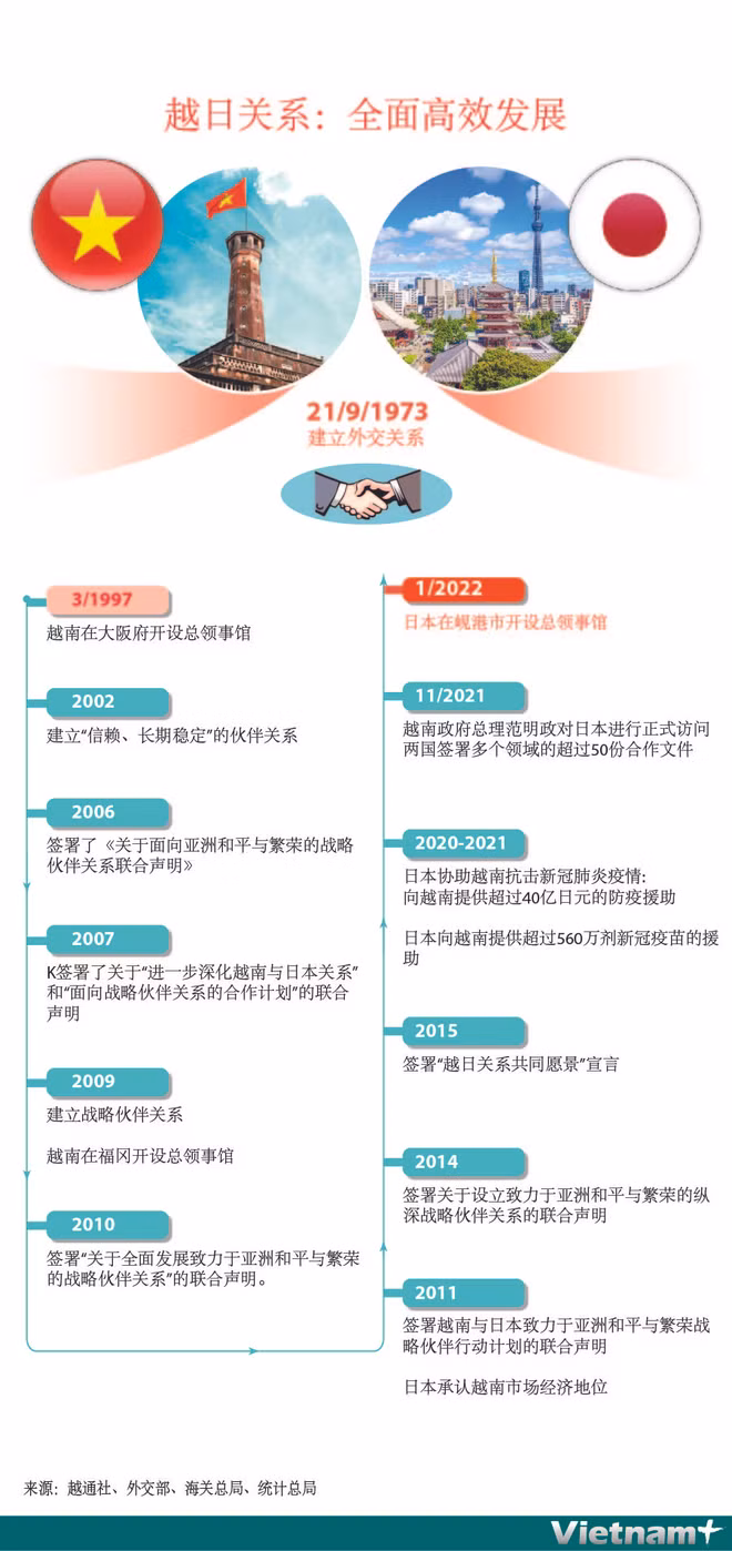 图表新闻：越日关系：全面高效发展 ảnh 1