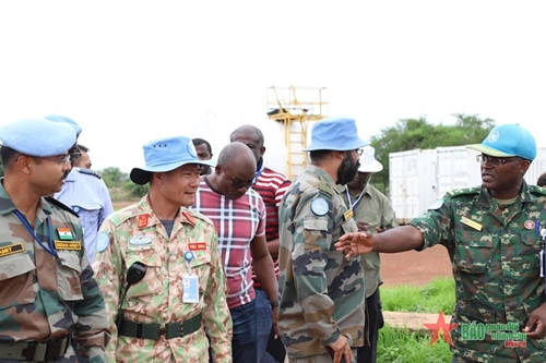 抵达阿卜耶伊 越南1号工兵队立即接受任务 ảnh 1