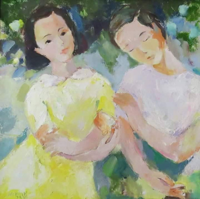 越南四名青年画家的第二次“四人画展”开展 ảnh 1