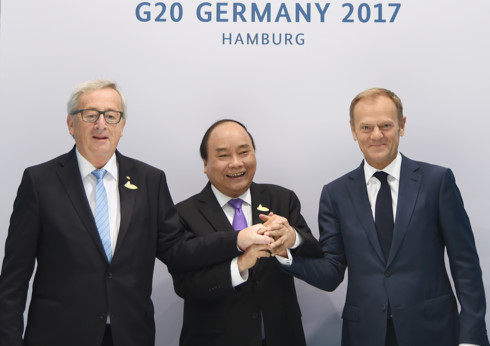 阮春福与各国和国际组织领导举行双边会晤 ảnh 3 阮春福与各国和国际组织领导举行双边会晤 ảnh 3