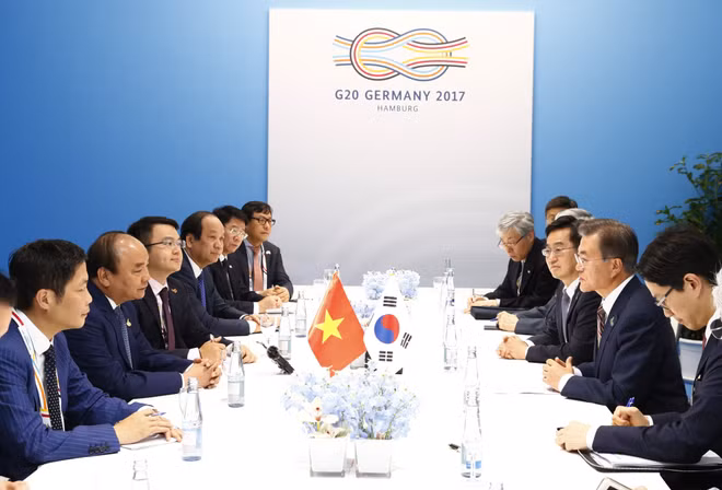 阮春福在G20峰会期间举行一系列双边会见活动 ảnh 2