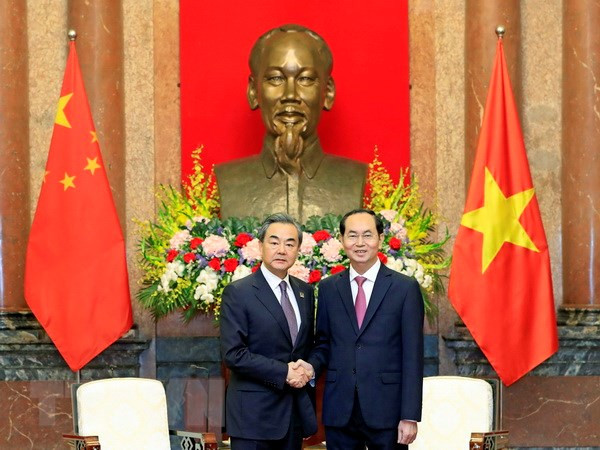 越南国家主席陈大光会见中国外交部长王毅 ảnh 1 越南国家主席陈大光会见中国外交部长王毅 ảnh 1
