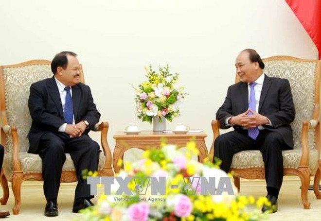 政府总理阮春福会见老挝能源与矿产部长坎马尼 ảnh 1 政府总理阮春福会见老挝能源与矿产部长坎马尼 ảnh 1