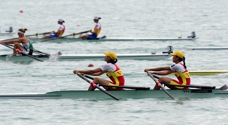 越南组合谢清玄/胡氏理晋级里约奥运女子轻量级双人双桨半决赛 ảnh 1