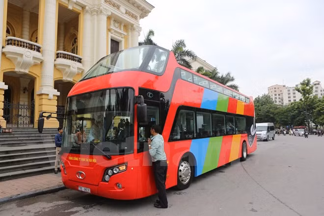 河内双层观光巴士试运行 ảnh 2