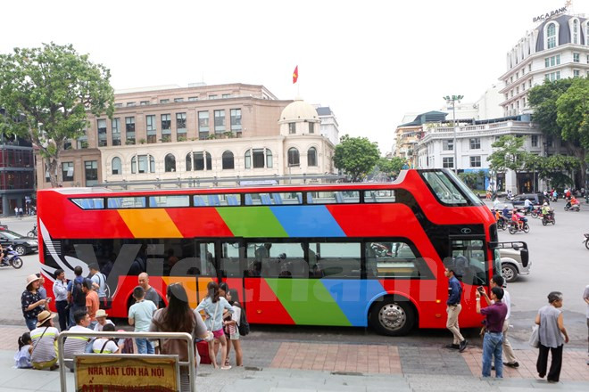 河内双层观光巴士试运行 ảnh 1 河内双层观光巴士试运行 ảnh 1