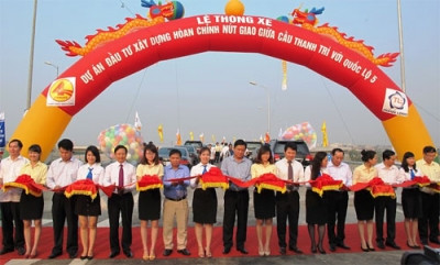 河内市清池大桥-5号国道交汇处完整建设项目竣工通车 ảnh 1 河内市清池大桥-5号国道交汇处完整建设项目竣工通车 ảnh 1