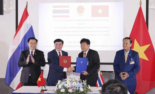 越南国会与泰国下议院签署合作备忘录 ảnh 1 越南国会与泰国下议院签署合作备忘录 ảnh 1