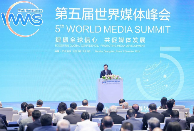 越南通讯社副社长段氏雪绒出席第五届世界媒体峰会 ảnh 1 越南通讯社副社长段氏雪绒出席第五届世界媒体峰会 ảnh 1