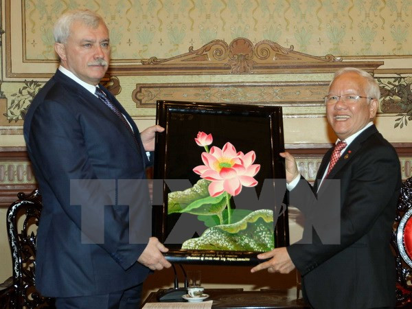 圣彼得堡市市长:圣彼得堡市将全力推动同胡志明市的各领域合作 ảnh 1 圣彼得堡市市长:圣彼得堡市将全力推动同胡志明市的各领域合作 ảnh 1