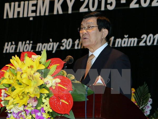 张晋创主席出席越南历史科学协会大会 ảnh 1 张晋创主席出席越南历史科学协会大会 ảnh 1