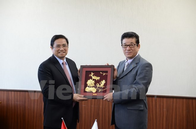 越共中央组织部部长范明政对日本进行工作访问 ảnh 1 越共中央组织部部长范明政对日本进行工作访问 ảnh 1