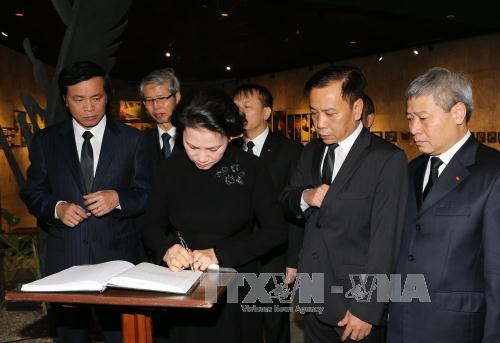 越南国会主席阮氏金银抵达古巴吊唁菲德尔·卡斯特罗·鲁斯 ảnh 2