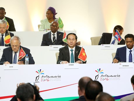 越南国家主席陈大光: 越南愿为加强法语国家国际组织与东盟乃至亚太的合作搭建桥梁 ảnh 1 越南国家主席陈大光: 越南愿为加强法语国家国际组织与东盟乃至亚太的合作搭建桥梁 ảnh 1