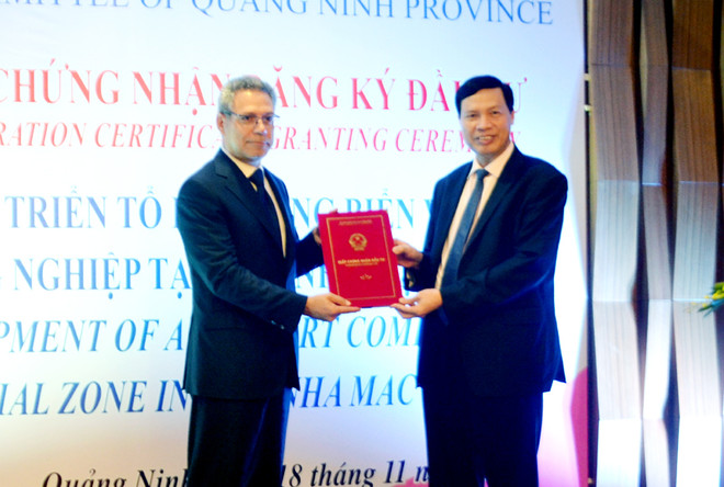 三个国际投资商合资在越南广宁省建港 ảnh 1