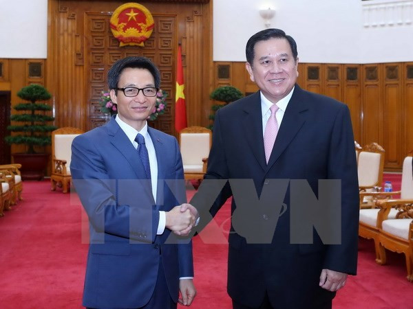 国家主席陈大光和政府副总理武德儋会见泰国副总理塔纳萨·巴迪玛巴功 ảnh 2