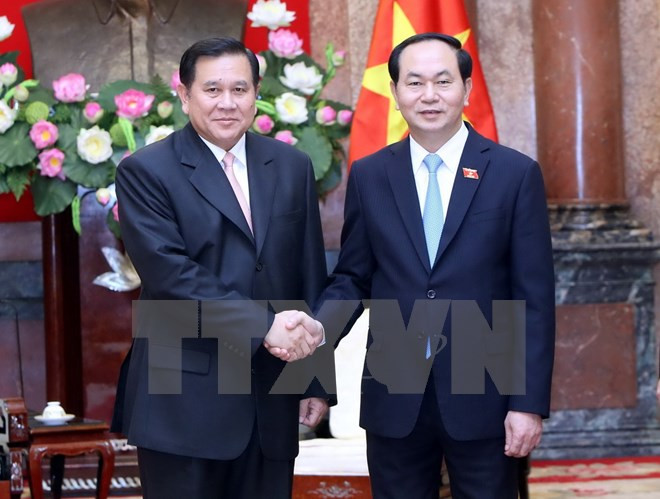 国家主席陈大光和政府副总理武德儋会见泰国副总理塔纳萨·巴迪玛巴功 ảnh 1