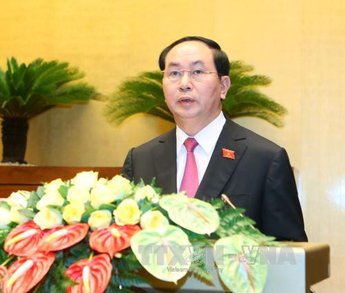 越南第十四届国会第一次会议:深信国家主席将出色完成任务 ảnh 1 越南第十四届国会第一次会议:深信国家主席将出色完成任务 ảnh 1