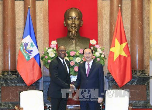 国家主席陈大光会见海地参议院议长尤里•拉托尔蒂 ảnh 1 国家主席陈大光会见海地参议院议长尤里•拉托尔蒂 ảnh 1