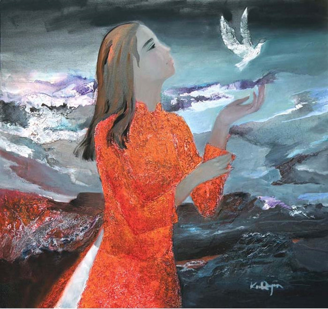 “北中南花色”画展在岘港举行 ảnh 1