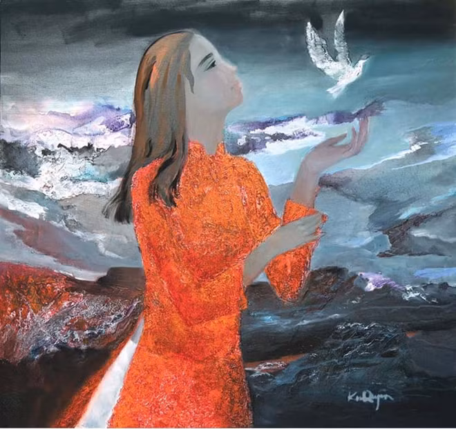 “北中南花色”画展在岘港举行 ảnh 1
