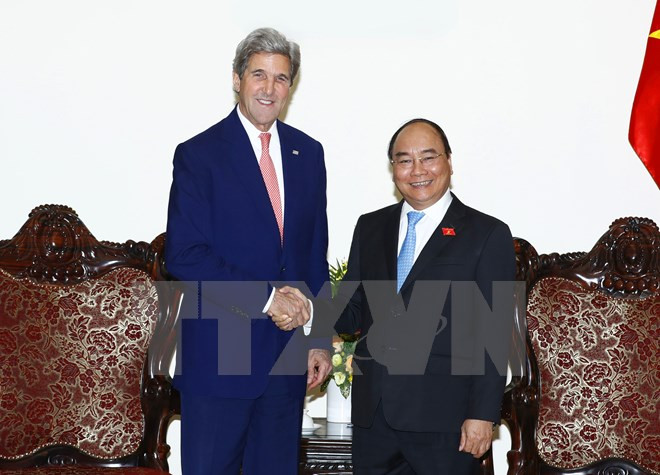 阮春福总理会见原美国国务卿约翰·克里 ảnh 1 阮春福总理会见原美国国务卿约翰·克里 ảnh 1