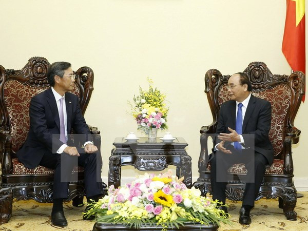 越南政府总理阮春福会见日本三井住友银行领导人 ảnh 1 越南政府总理阮春福会见日本三井住友银行领导人 ảnh 1