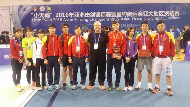 2016年亚洲击剑锦标赛:越南队获得两枚铜牌 ảnh 1 2016年亚洲击剑锦标赛:越南队获得两枚铜牌 ảnh 1