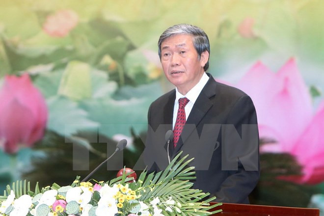 全国干部学习贯彻落实越共十二大决议会议闭幕 ảnh 1 全国干部学习贯彻落实越共十二大决议会议闭幕 ảnh 1